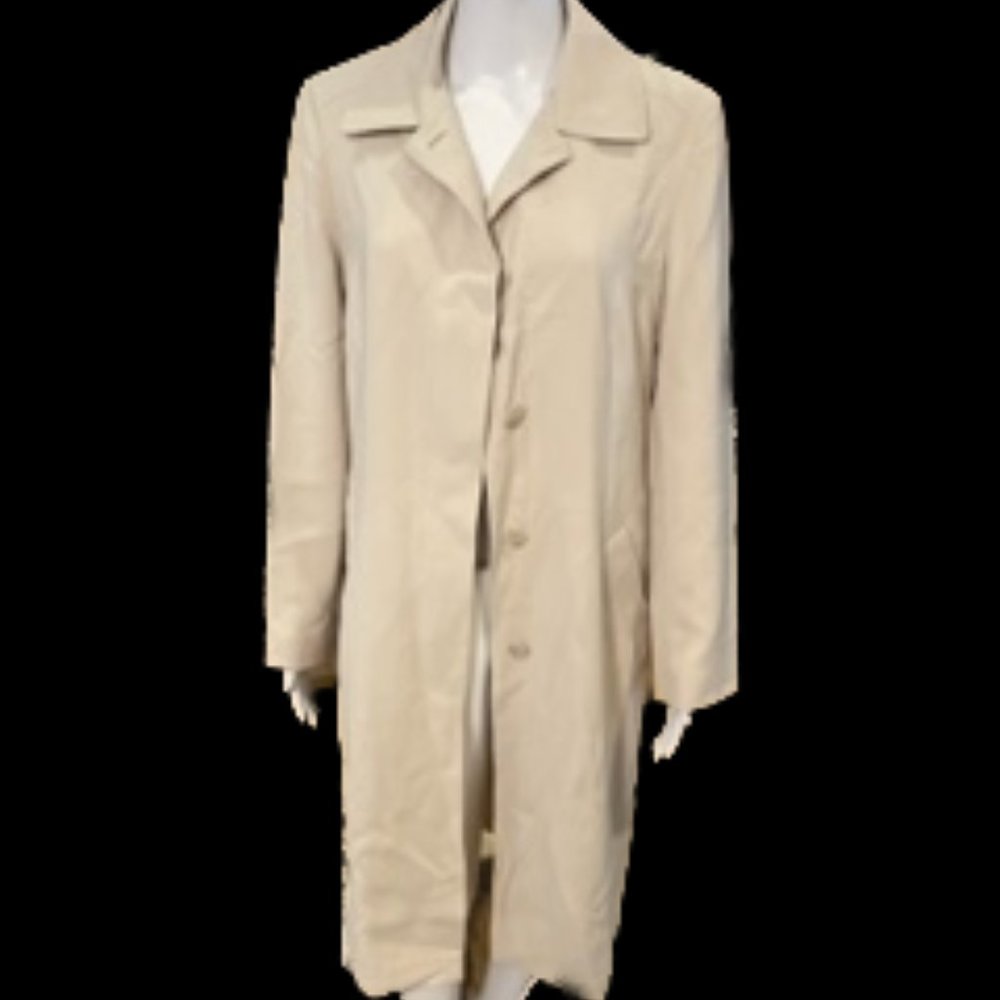 Gallery Petite Women's Trench Coat 8P Tan